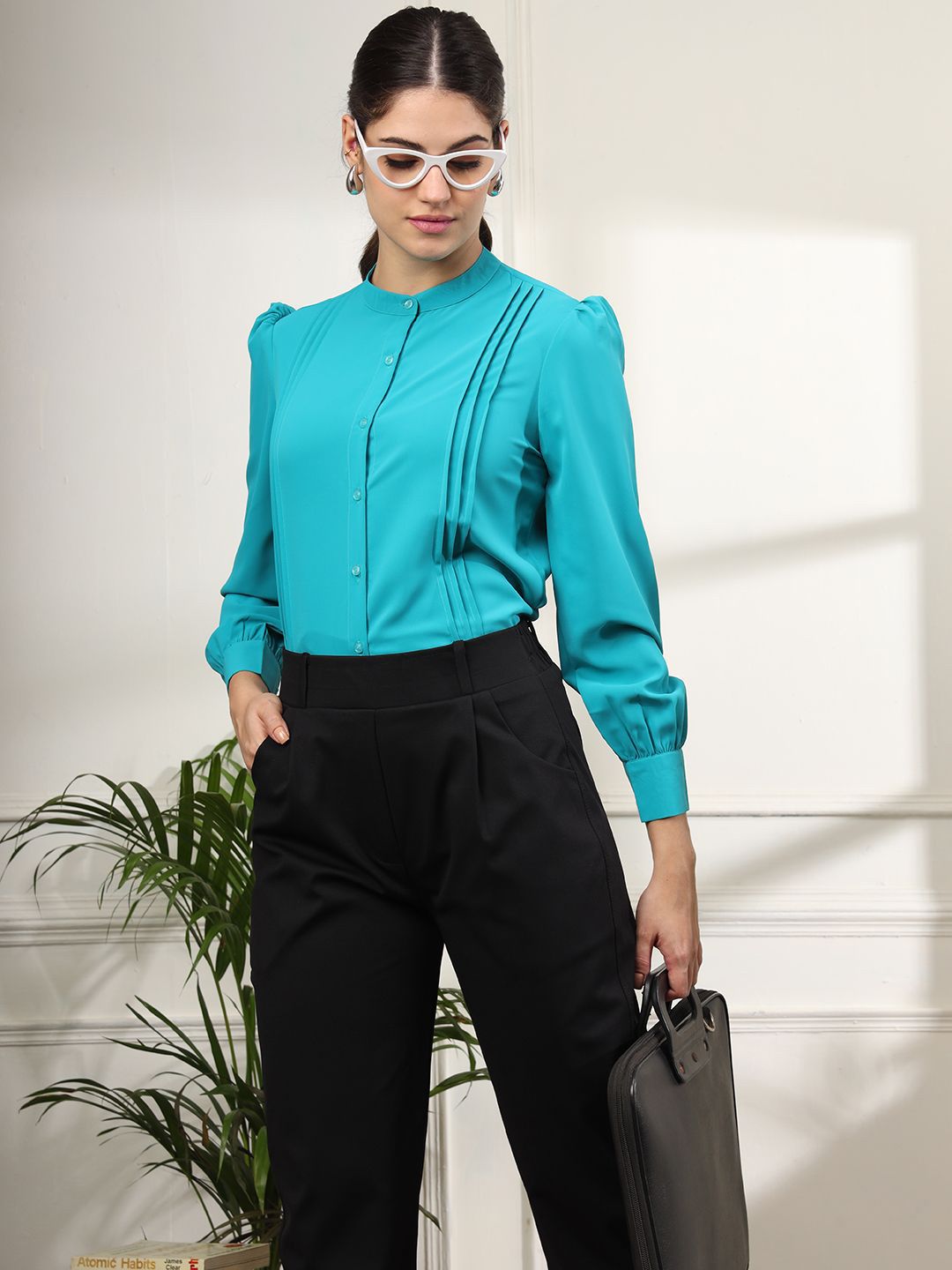 The Teal Power Shirt – For Effortless Elegance