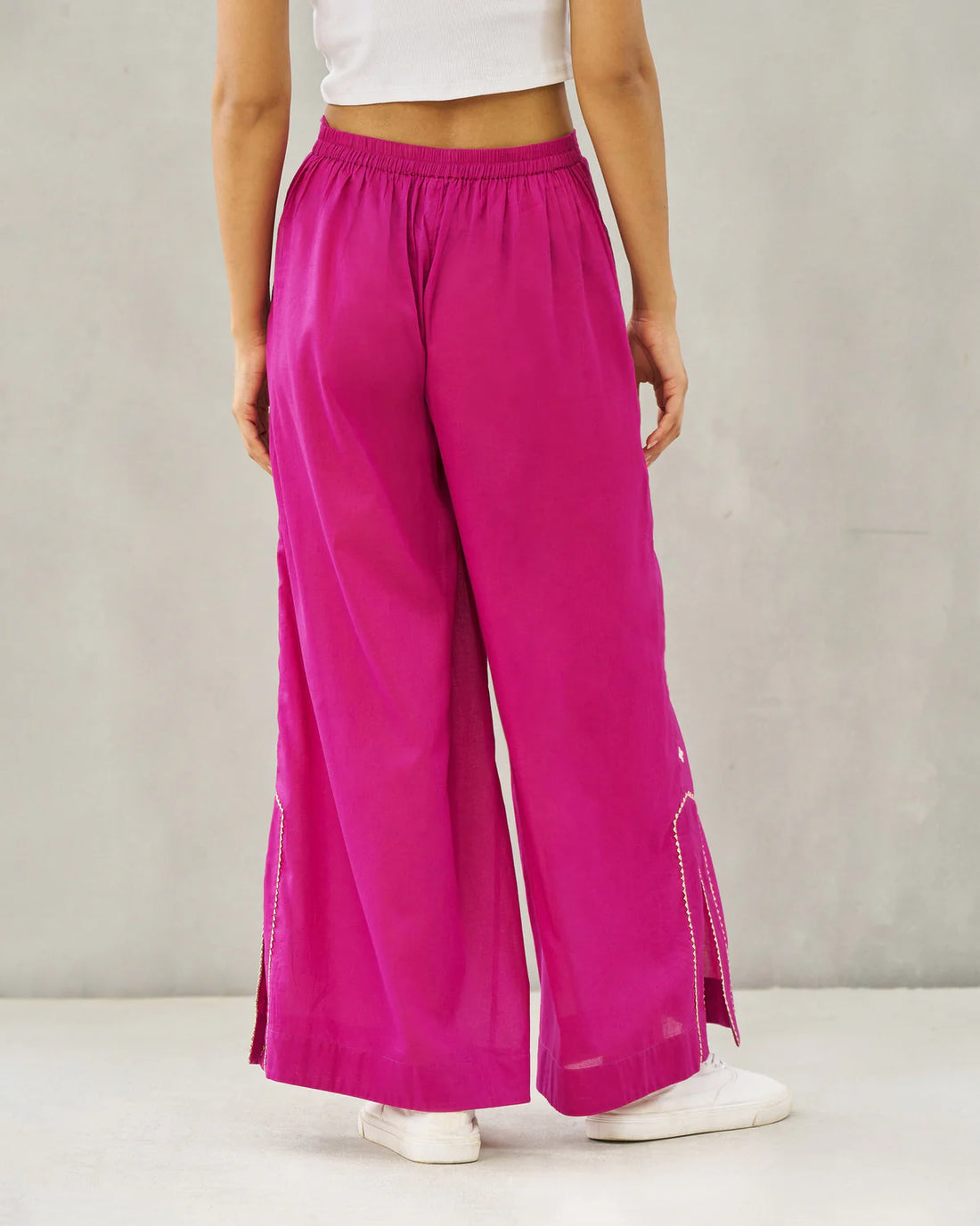 Ayat Co-ord Set in Magenta – Effortless Festive Elegance